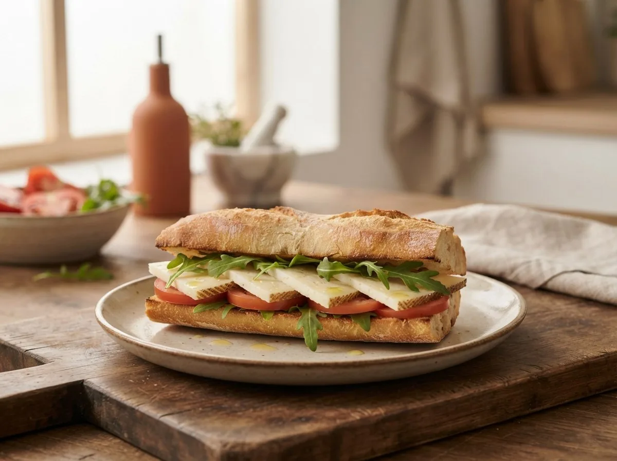 Bocadillo con queso manchego